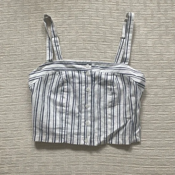 Brandy Melville striped corset crop top. - Picture 2 of 9
